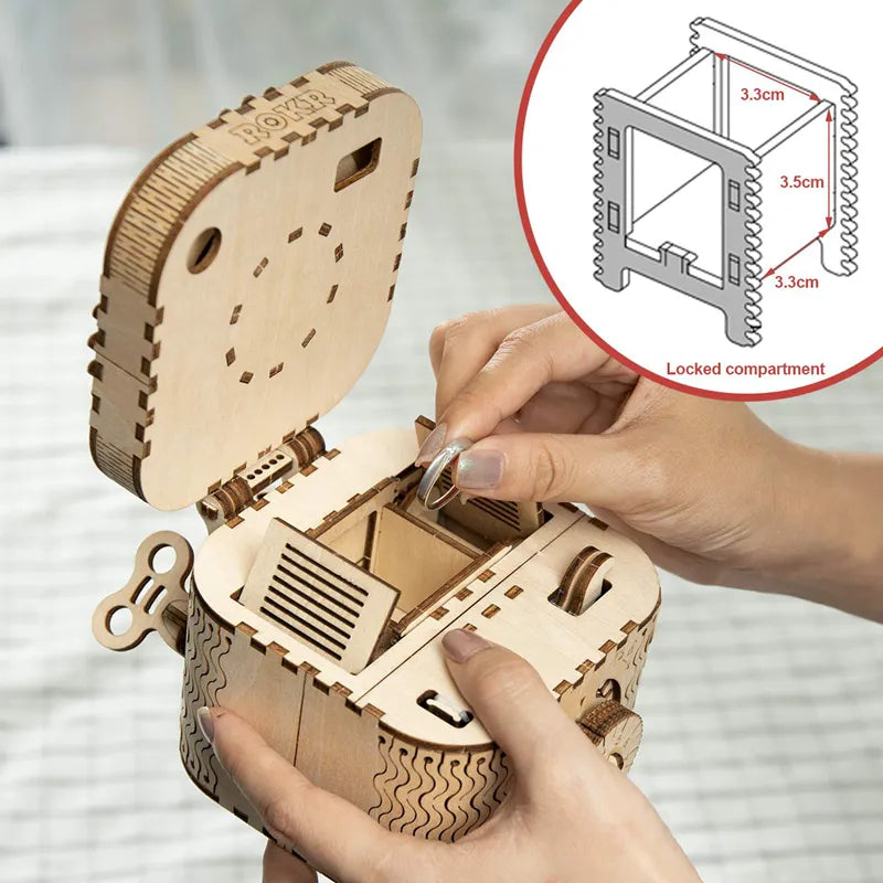 Treasure Box β 3D Wooden Puzzle with Secret Compartment
