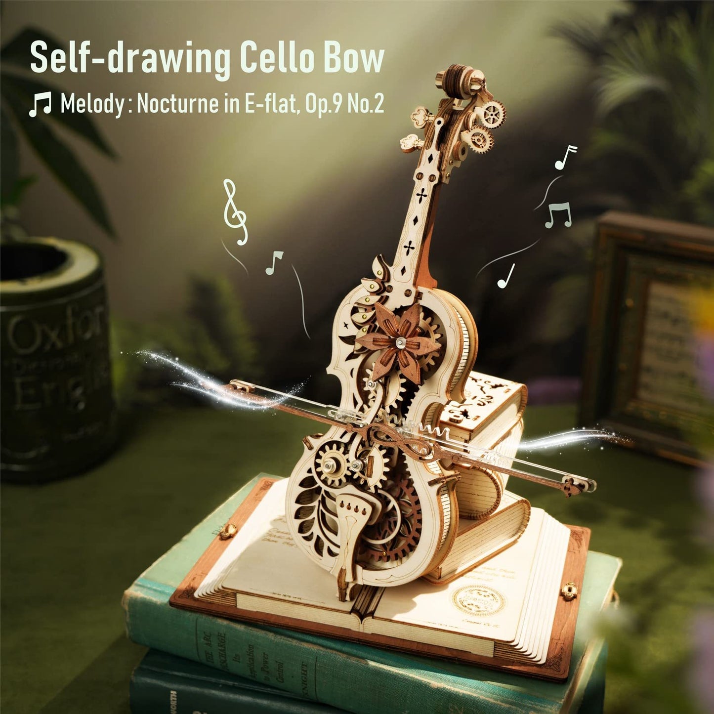 Magic Cello β 3D Wooden Puzzle & Mechanical Music Box