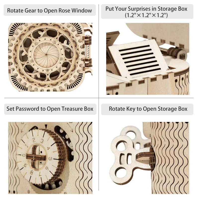 Treasure Box β 3D Wooden Puzzle with Secret Compartment