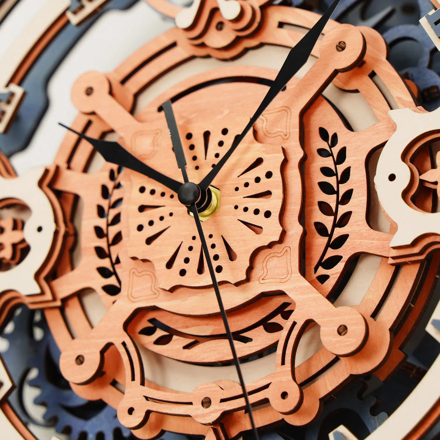 Mechanical Wall Clock β 3D Wooden Puzzle & DIY Quartz Timepiece
