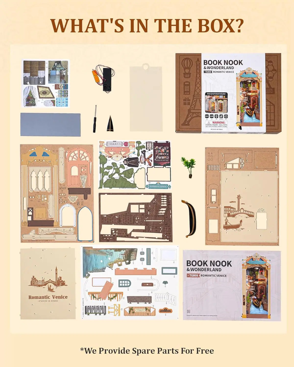 Romantic Venice Book Nook β DIY Canal-Side Bookshelf Insert