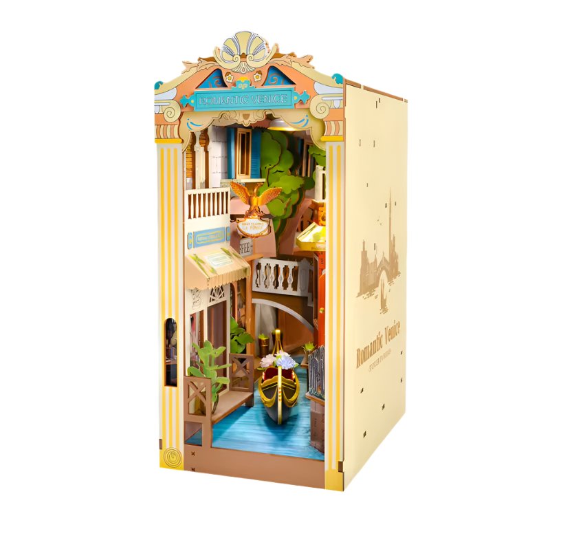 Romantic Venice Book Nook β DIY Canal-Side Bookshelf Insert