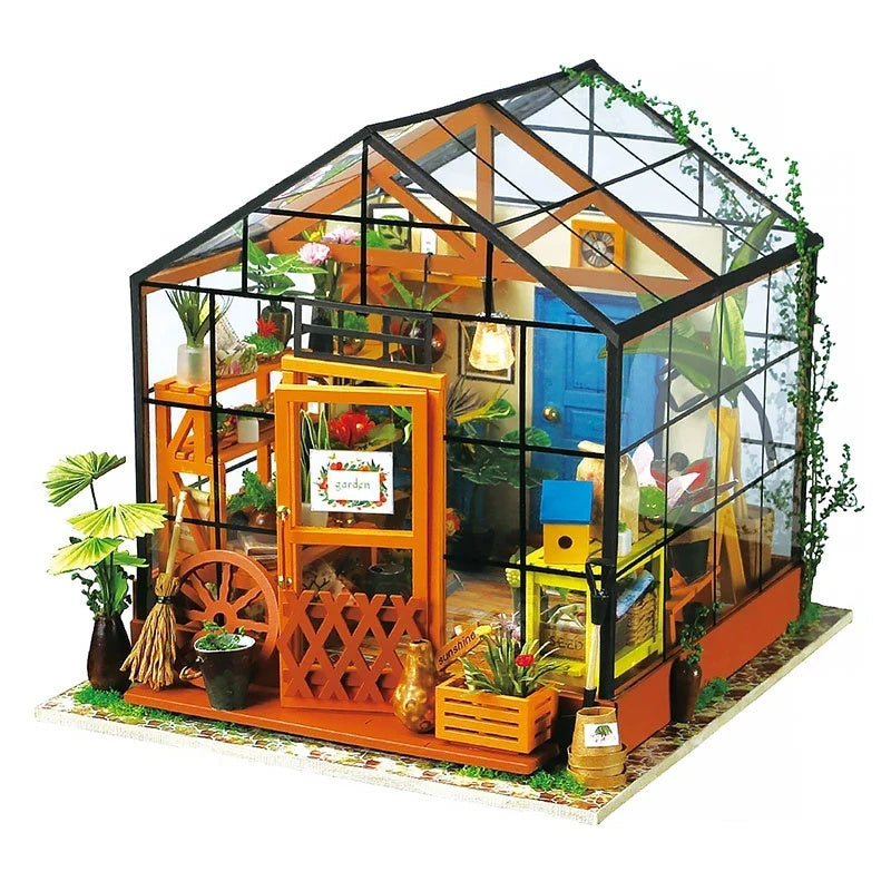 Cathy’s Flower House – DIY Miniature Greenhouse