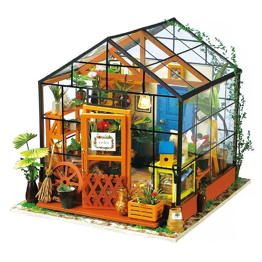 Cathy’s Flower House – DIY Miniature Greenhouse