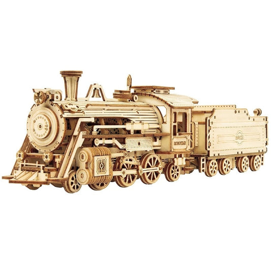 Steam Express – 3D Wooden Puzzle & Mechanical Train Model