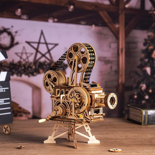 Vitascope – 3D Wooden Puzzle & Mechanical Movie Projector