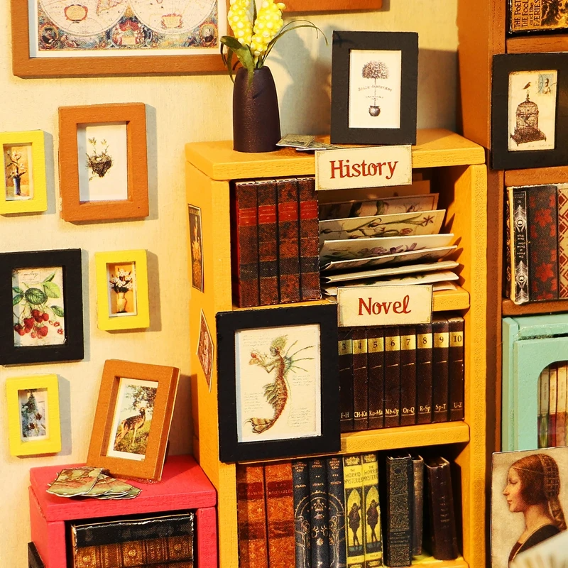 Sam’s Study Library – DIY Miniature Bookshop & Reading Room