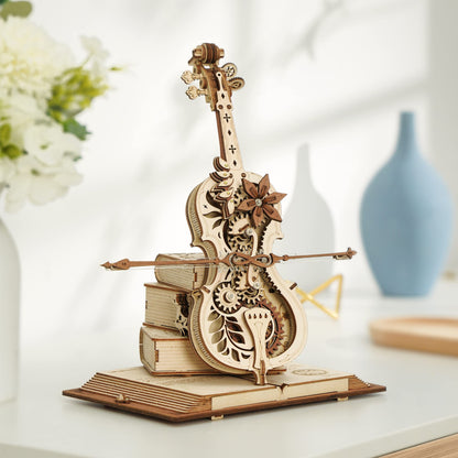 Magic Cello – 3D Wooden Puzzle & Mechanical Music Box