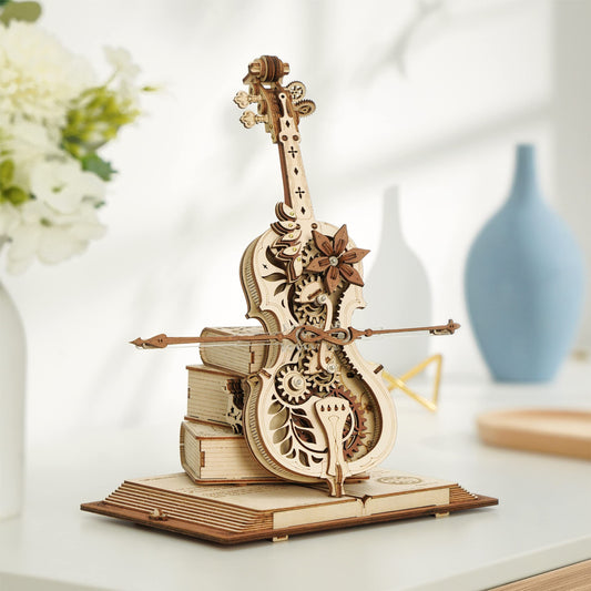 Magic Cello – 3D Wooden Puzzle & Mechanical Music Box