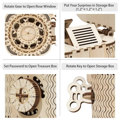 Treasure Box – 3D Wooden Puzzle with Secret Compartment