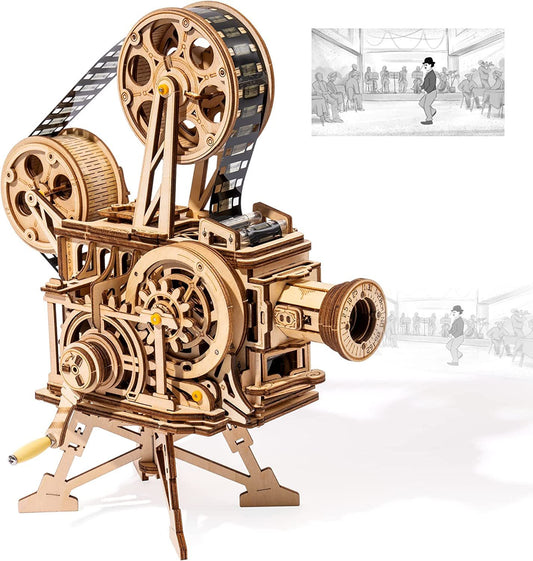Vitascope – 3D Wooden Puzzle & Mechanical Movie Projector