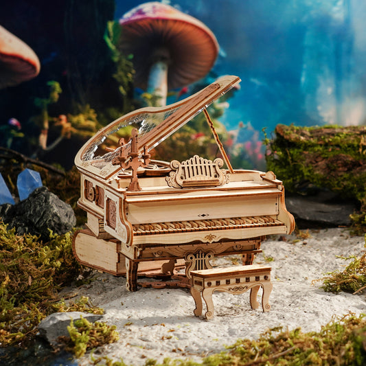 Magic Piano – 3D Wooden Puzzle & Mechanical Music Box