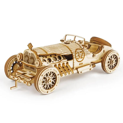 Grand Prix Racer – 3D Wooden Puzzle & Vintage Car Model