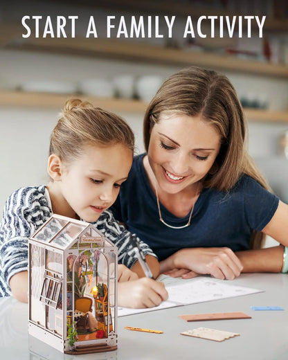 Holiday Garden House Book Nook – DIY Cozy Miniature Kit