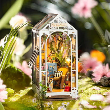 Holiday Garden House Book Nook – DIY Cozy Miniature Kit