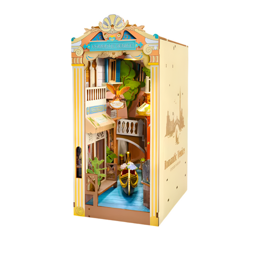 Romantic Venice Book Nook – DIY Canal-Side Bookshelf Insert