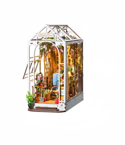 Holiday Garden House Book Nook – DIY Cozy Miniature Kit