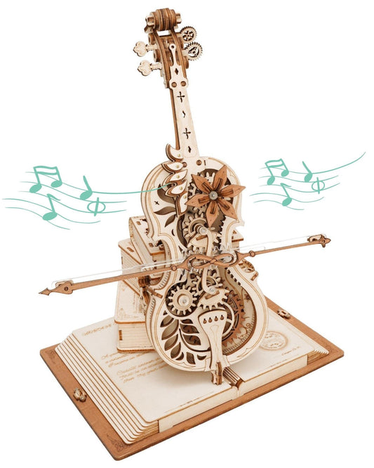 Magic Cello – 3D Wooden Puzzle & Mechanical Music Box