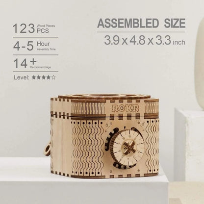 Treasure Box – 3D Wooden Puzzle with Secret Compartment