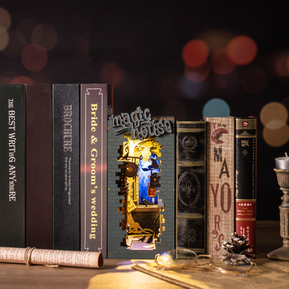 Enchanted Magic House Book Nook – DIY Fantasy Bookshelf Decor