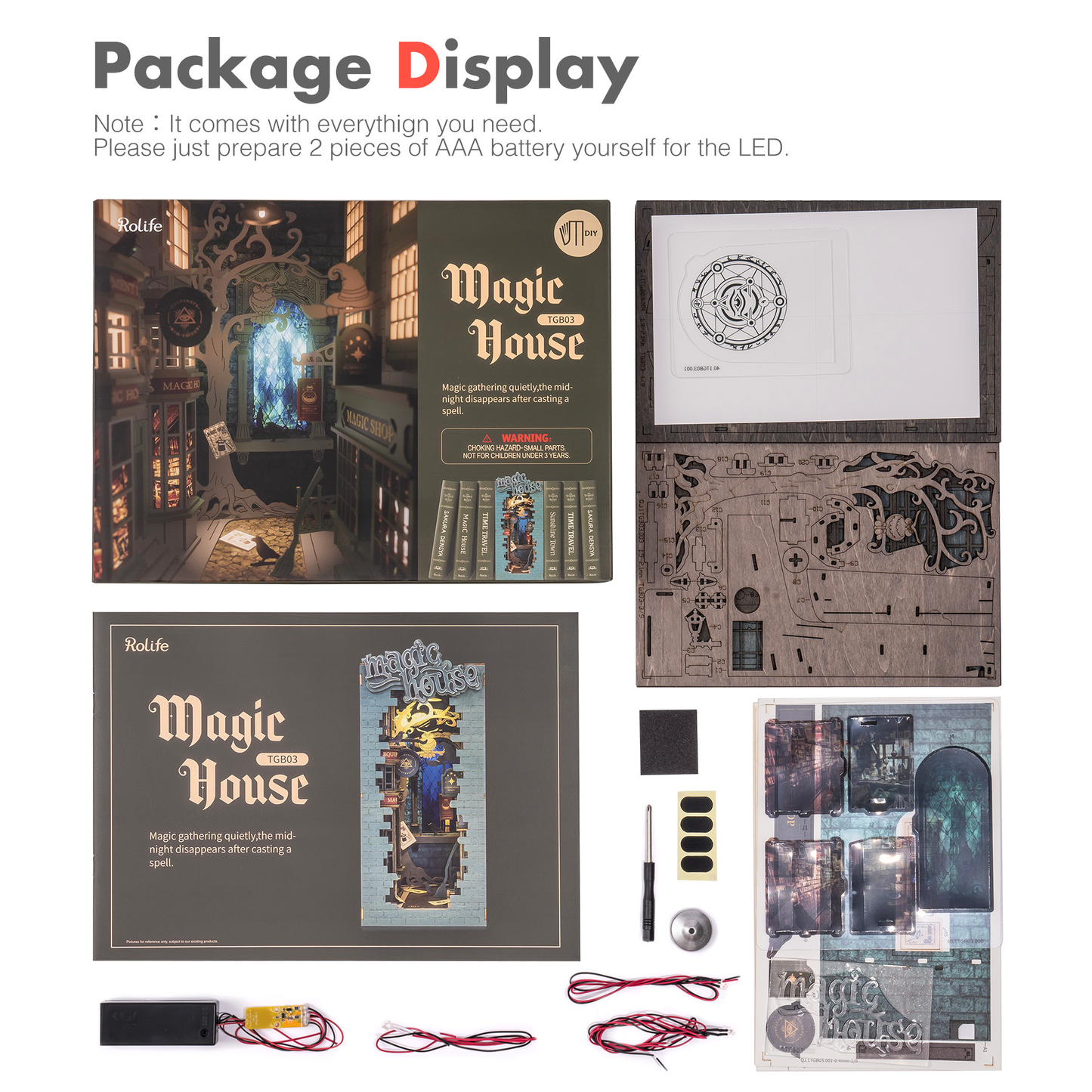 Enchanted Magic House Book Nook – DIY Fantasy Bookshelf Decor