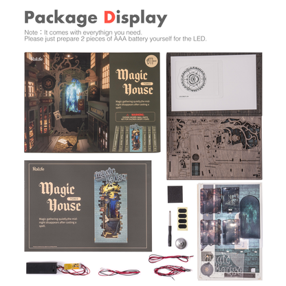 Enchanted Magic House Book Nook – DIY Fantasy Bookshelf Decor
