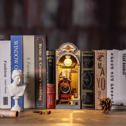 Time Traveler’s Book Nook – DIY Steampunk Wooden Insert